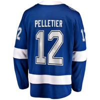 Jakob Pelletier Tampa Bay Lightning Hockey Jersey, Blue Sportswear Jersey Shirt, Long Sleeve Hockey Sweater Jersey, Casual Gift for Men