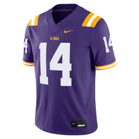 LSU Tigers Football Jersey, Purple Game Sportswear Jersey Shirt, Lightweight Breathable Athletic Jersey, Casual Gift for Men, Style 204654079