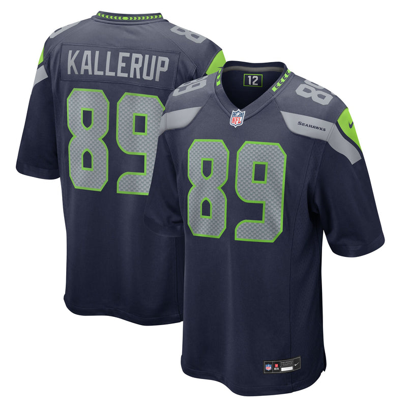 Nick Kallerup Seattle Seahawks Football Jersey, Navy Game Sportswear Jersey Shirt, Lightweight Breathable Athletic Jersey, Casual Gift for Men