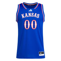 Kansas Jayhawks Basketball Jersey, Royal Sportswear Jersey Shirt, Sleeveless Athletic Tank Jersey, Casual Gift for Men, Style 202398929