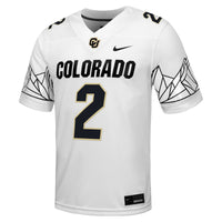 Colorado Buffaloes Football Jersey, White Sportswear Jersey Shirt, Lightweight Breathable Athletic Jersey, Casual Gift for Men, Style 203143863