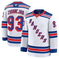 Mika Zibanejad New York Rangers Hockey Jersey, White Premium Sportswear Jersey Shirt, Long Sleeve Hockey Sweater Jersey, Casual Gift for Men