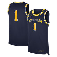 Michigan Wolverines Basketball Jersey, Navy Replica Sportswear Jersey Shirt, Sleeveless Athletic Tank Jersey, Casual Gift for Men