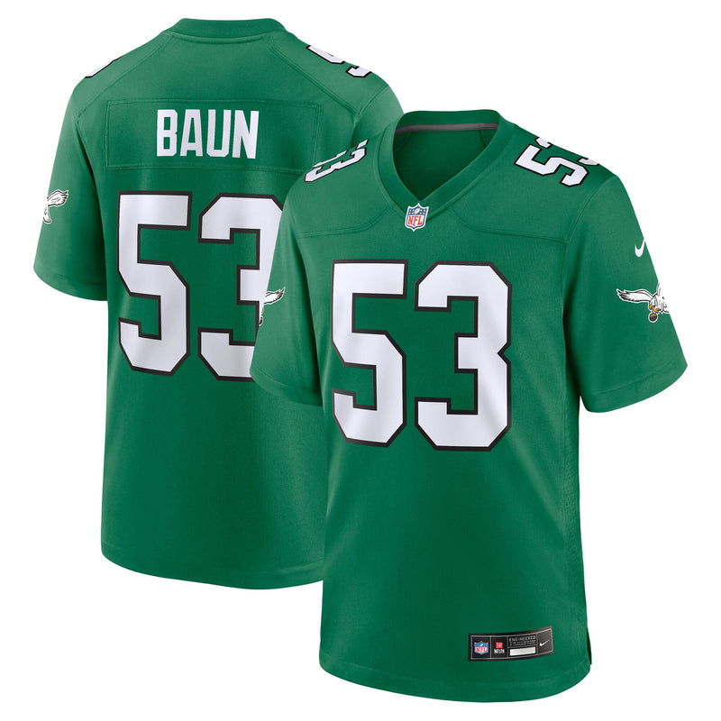 Zack Baun Philadelphia Eagles Football Jersey, Kelly Green Sportswear Jersey Shirt, Lightweight Breathable Athletic Jersey, Casual Gift for Men
