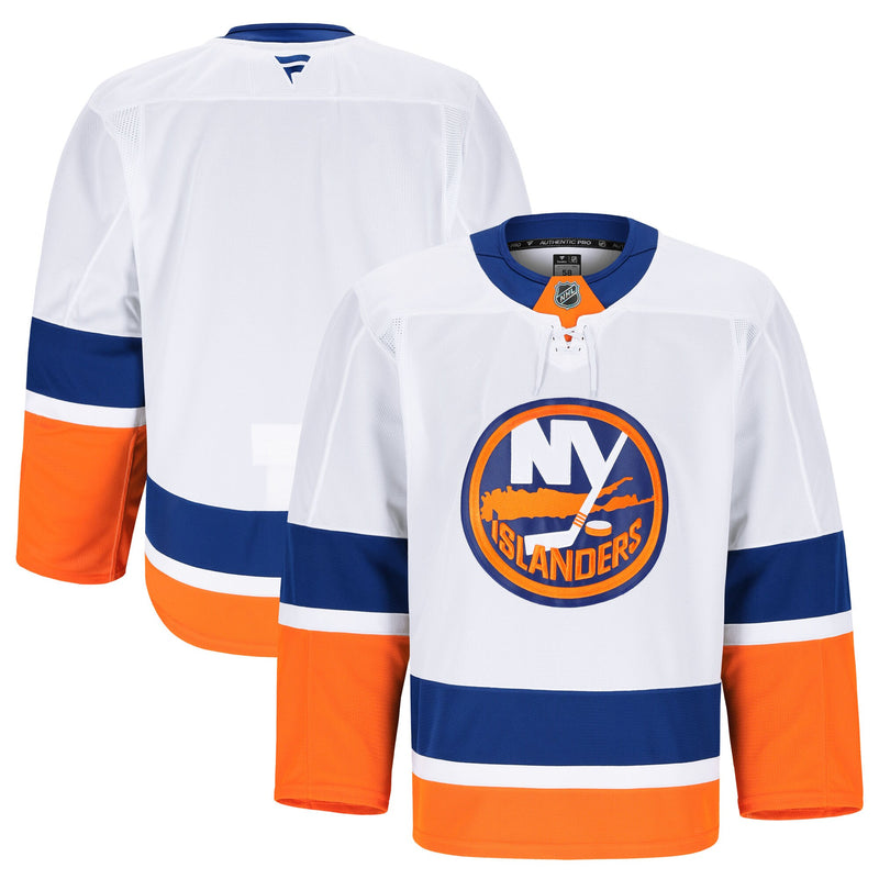 New York Islanders Hockey Jersey, White Authentic Away Sportswear Jersey Shirt, Long Sleeve Hockey Sweater Jersey, Casual Gift for Men