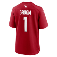 Number Groom Arizona Cardinals Football Jersey, Cardinal Sportswear Jersey Shirt, Lightweight Breathable Athletic Jersey, Casual Gift for Men