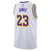 Lebron James Los Angeles Lakers Basketball Jersey, White Swingman Sportswear Jersey Shirt, Sleeveless Athletic Tank Jersey, Casual Gift for Men