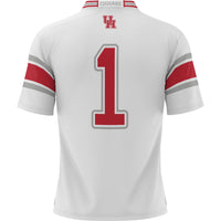 Houston Cougars Football Jersey, White Sportswear Jersey Shirt, Lightweight Breathable Athletic Jersey, Casual Gift for Men