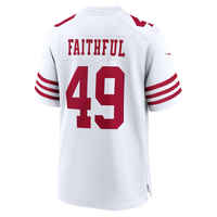 The Faithful San Francisco 49ers Football Jersey, White Sportswear Jersey Shirt, Lightweight Breathable Athletic Jersey, Casual Gift for Men