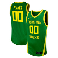 Oregon Ducks Basketball Jersey, Green Replica Sportswear Jersey Shirt, Sleeveless Athletic Tank Jersey, Casual Gift for Men, Style 200830904