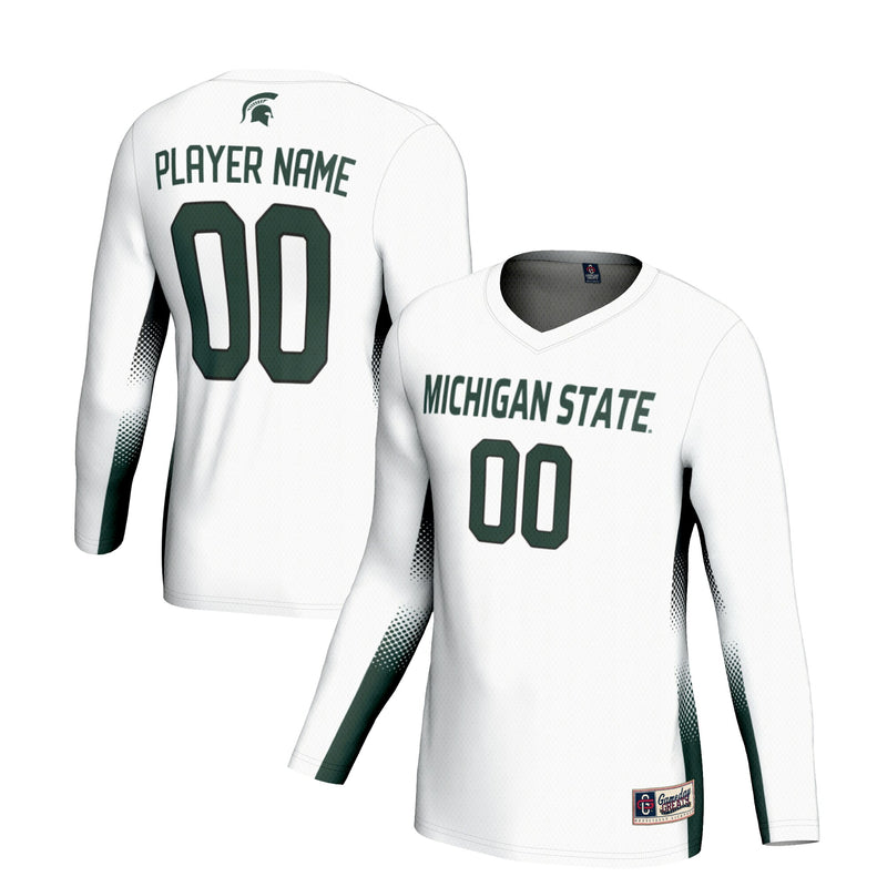 Michigan State Spartans Volleyball Jersey, White Sportswear Jersey Shirt, Lightweight Breathable Athletic Jersey, Casual Gift for Men
