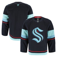 Seattle Kraken Hockey Jersey, Deep Sea Blue Authentic Home Sportswear Jersey Shirt, Long Sleeve Hockey Sweater Jersey, Casual Gift for Men