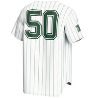 Hawaii Rainbow Warriors Lightweight Baseball Jersey, White Sportswear Jersey Shirt, Lightweight Breathable Athletic Jersey, Casual Gift for Men
