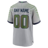 Seattle Seahawks Football Jersey, Gray Game Sportswear Jersey Shirt, Lightweight Breathable Athletic Jersey, Casual Gift for Men