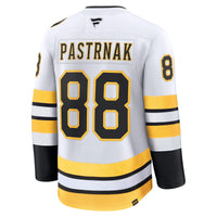 David Pastrnak Boston Bruins Hockey Jersey, White Premium Away Sportswear Jersey Shirt, Long Sleeve Hockey Sweater Jersey, Casual Gift for Men