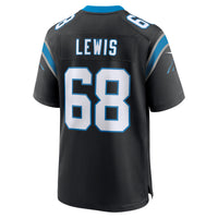 Damien Lewis Carolina Panthers Football Jersey, Black Game Sportswear Jersey Shirt, Lightweight Breathable Athletic Jersey, Casual Gift for Men
