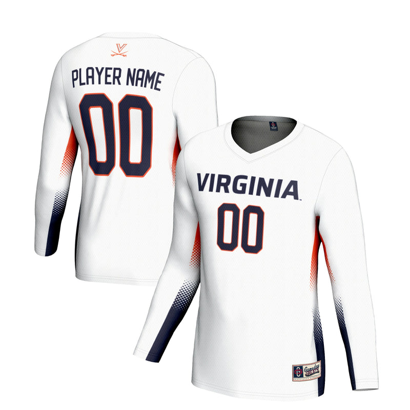 Virginia Cavaliers Volleyball Jersey, White Lightweight Sportswear Jersey Shirt, Lightweight Breathable Athletic Jersey, Casual Gift for Men