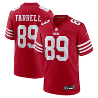 Luke Farrell San Francisco 49ers Football Jersey, Scarlet Sportswear Jersey Shirt, Lightweight Breathable Athletic Jersey, Casual Gift for Men