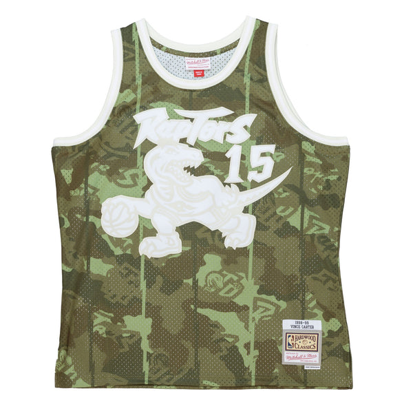 Toronto Raptors NBA Vince Carter 1998 Ghost Green Camo Swingman Jersey