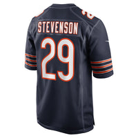 Tyrique Stevenson Chicago Bears Football Jersey, Navy Game Sportswear Jersey Shirt, Lightweight Breathable Athletic Jersey, Casual Gift for Men