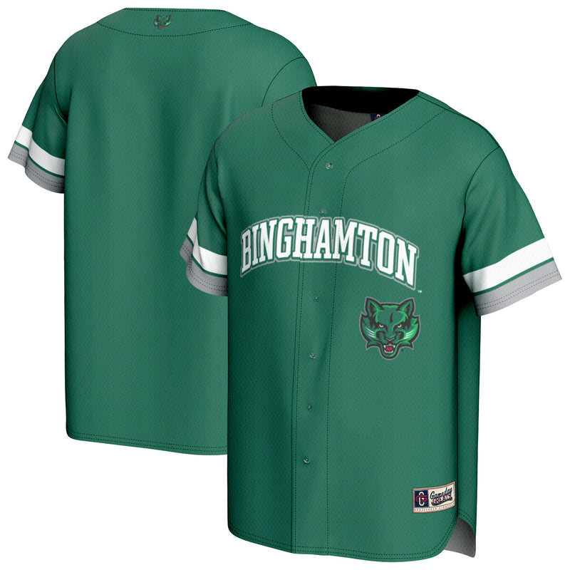 Binghamton Bearcats Baseball Jersey, Green Sportswear Jersey Shirt, Lightweight Breathable Athletic Jersey, Casual Gift for Men