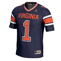 Virginia Cavaliers Football Jersey, Navy Sportswear Jersey Shirt, Lightweight Breathable Athletic Jersey, Casual Gift for Men, Style 200683251