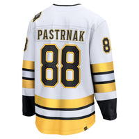 David Pastrnak Boston Bruins Hockey Jersey, White Breakaway Away Sportswear Jersey Shirt, Long Sleeve Hockey Sweater Jersey, Casual Gift for Men