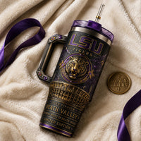 LSU - Death Valley Relief in Purple and Gold