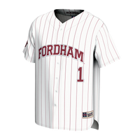 Fordham Rams Lightweight Collegiate Baseball Jersey, White Sportswear Jersey Shirt, Lightweight Breathable Athletic Jersey, Casual Gift for Men