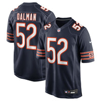 Drew Dalman Chicago Bears Football Jersey, Navy Game Sportswear Jersey Shirt, Lightweight Breathable Athletic Jersey, Casual Gift for Men