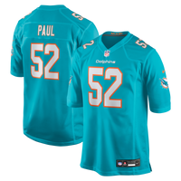 Patrick Paul Miami Dolphins Football Jersey, Aqua Game Sportswear Jersey Shirt, Lightweight Breathable Athletic Jersey, Casual Gift for Men