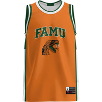Florida A&M Rattlers Lightweight Basketball Jersey, Green Sportswear Jersey Shirt, Sleeveless Athletic Tank Jersey, Casual Gift for Men