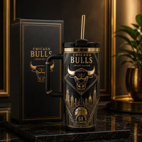 CHI - Gold Deco Bull Emblem, Skyline in Black