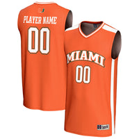 Miami Hurricanes Basketball Jersey, Orange Fashion Lightweight Sportswear Jersey Shirt, Sleeveless Athletic Tank Jersey, Casual Gift for Men