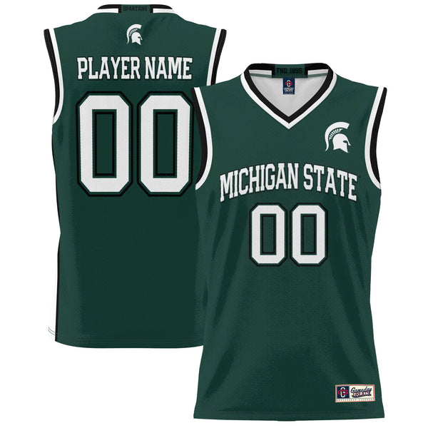 Michigan State Spartans NIL Pick-A-Player Basketball Jersey - Green