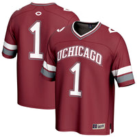 UChicago Maroons Football Jersey, Maroon Fashion Sportswear Jersey Shirt, Lightweight Breathable Athletic Jersey, Casual Gift for Men