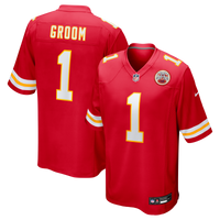 Number Groom Kansas City Chiefs Football Jersey, Red Game Sportswear Jersey Shirt, Lightweight Breathable Athletic Jersey, Casual Gift for Men