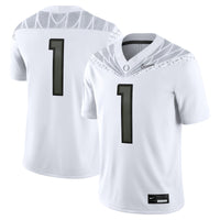 Oregon Ducks Football Jersey, White Game Sportswear Jersey Shirt, Lightweight Breathable Athletic Jersey, Casual Gift for Men