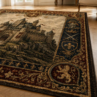 Fleur-de-Lis Keep - Tapestry Castle Floor Composition