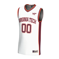 Virginia Tech Hokies Basketball Jersey, White Sportswear Jersey Shirt, Sleeveless Athletic Tank Jersey, Casual Gift for Men, Style 203645426