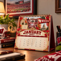 WIS Tradition Stacked High - Collegiate Scrapbook Wall Calendar
