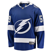 Jake Guentzel Tampa Bay Lightning Hockey Jersey, Blue Breakaway Sportswear Jersey Shirt, Long Sleeve Hockey Sweater Jersey, Casual Gift for Men