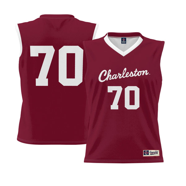 #70 Charleston Cougars Lightweight Basketball Jersey - Crimson