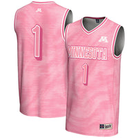 Minnesota Golden Gophers Basketball Jersey, Pink Fashion Sportswear Jersey Shirt, Sleeveless Athletic Tank Jersey, Casual Gift for Men