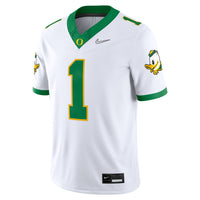 Oregon Ducks Football Jersey, White Game Alternate Sportswear Jersey Shirt, Lightweight Breathable Athletic Jersey, Casual Gift for Men