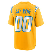 Los Angeles Chargers Football Jersey, Gold Game Alternate Sportswear Jersey Shirt, Lightweight Breathable Athletic Jersey, Casual Gift for Men