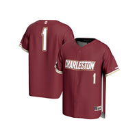 Charleston Cougars Baseball Jersey, Maroon Sportswear Jersey Shirt, Lightweight Breathable Athletic Jersey, Casual Gift for Men, Style 201241516