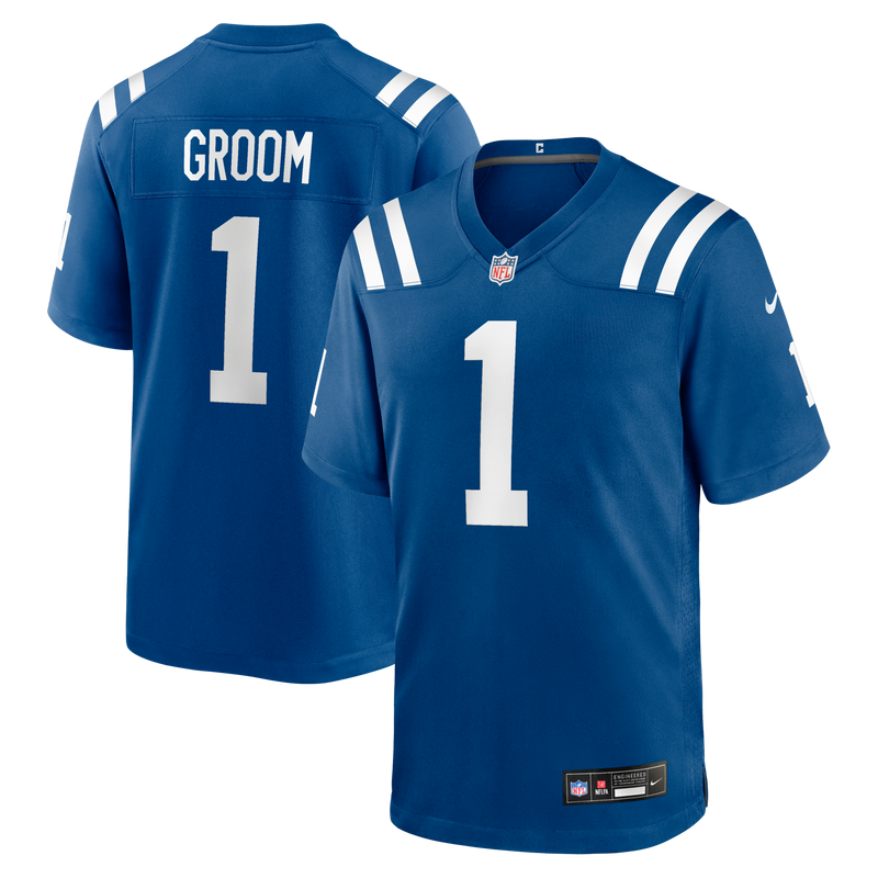 Number Groom Indianapolis Colts Football Jersey, Royal Game Sportswear Jersey Shirt, Lightweight Breathable Athletic Jersey, Casual Gift for Men