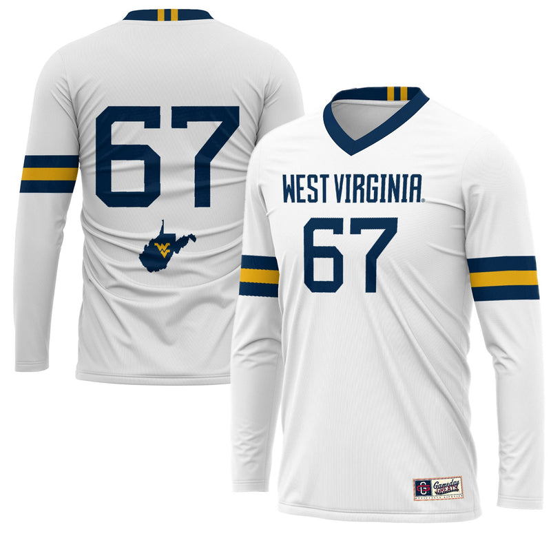 West Virginia Mountaineers Lightweight Volleyball Jersey, Sportswear Jersey Shirt, Lightweight Breathable Athletic Jersey, Casual Gift for Men