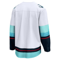 Seattle Kraken Hockey Jersey, White Breakaway Sportswear Jersey Shirt, Long Sleeve Hockey Sweater Jersey, Casual Gift for Men, Style 4429841